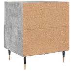 Casa si Gradina - Mobilier - Comode si corpuri - Noptiere - Noptiere, 2 buc., gri beton, 40x35x47,5 cm, lemn compozit - Infinity.ro