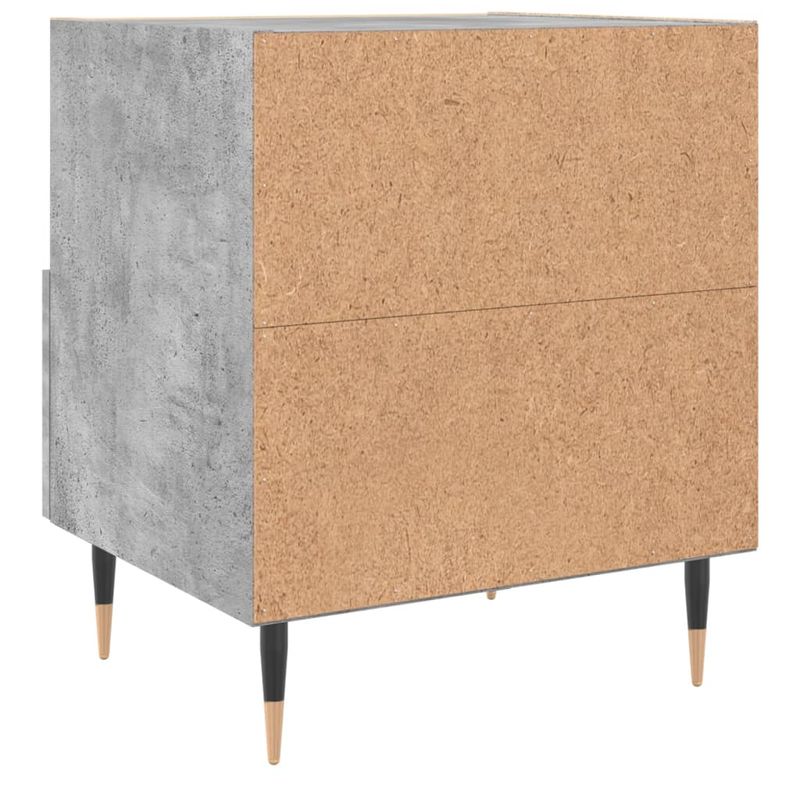 Casa si Gradina - Mobilier - Comode si corpuri - Noptiere - Noptiere, 2 buc., gri beton, 40x35x47,5 cm, lemn compozit - Infinity.ro