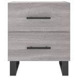 Casa si Gradina - Mobilier - Comode si corpuri - Noptiere - Noptiere, 2 buc., gri sonoma, 40x35x47,5 cm, lemn compozit - Infinity.ro