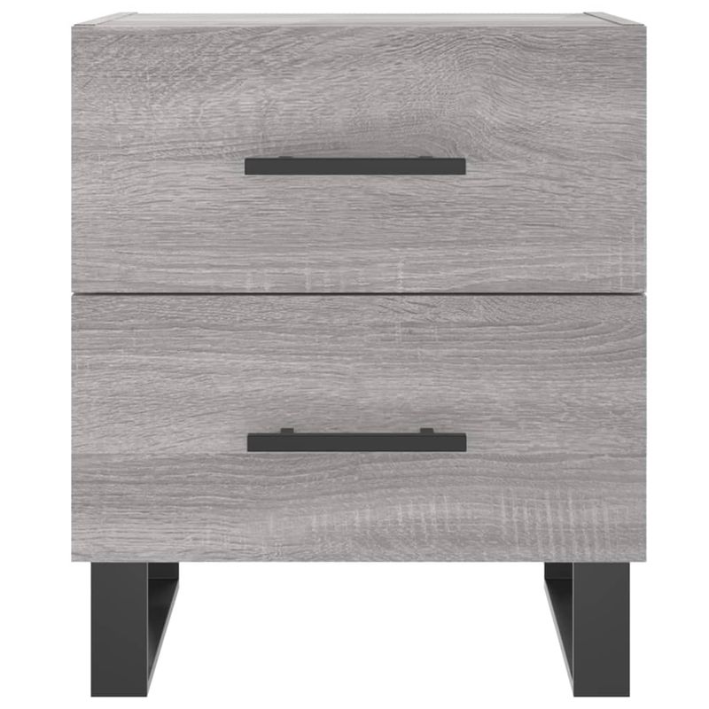 Casa si Gradina - Mobilier - Comode si corpuri - Noptiere - Noptiere, 2 buc., gri sonoma, 40x35x47,5 cm, lemn compozit - Infinity.ro