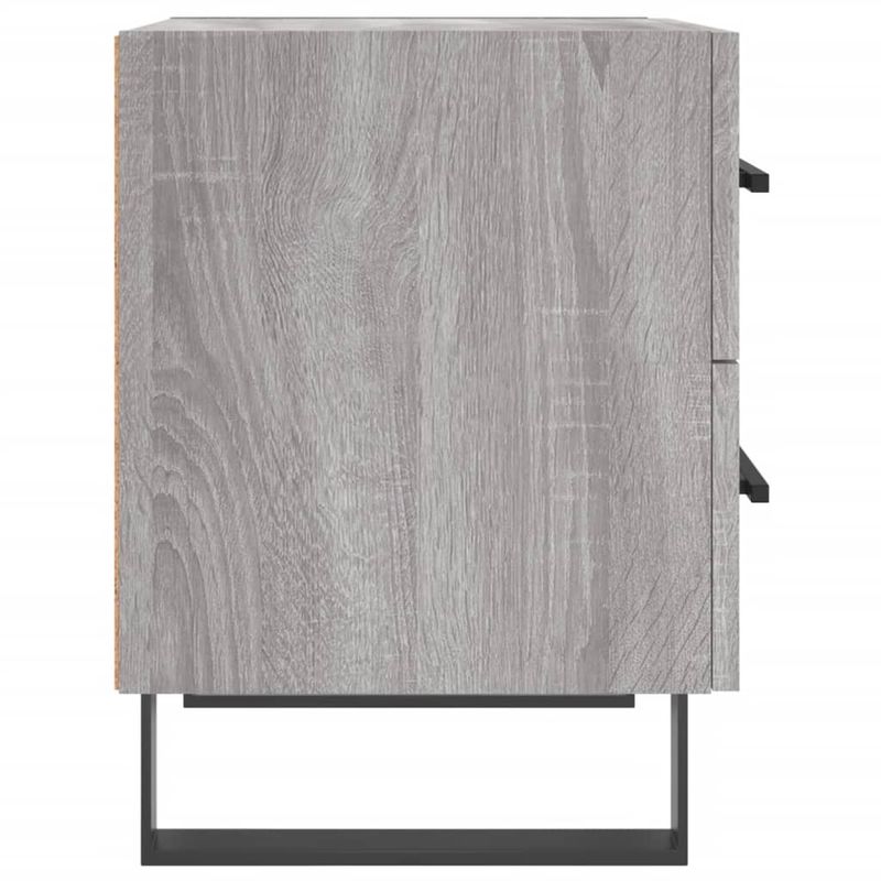 Casa si Gradina - Mobilier - Comode si corpuri - Noptiere - Noptiere, 2 buc., gri sonoma, 40x35x47,5 cm, lemn compozit - Infinity.ro