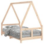 Casa si Gradina - Mobilier - Mobilier copii - Patuturi copii - Cadru de pat pentru copii, 80x160 cm, lemn masiv de pin - Infinity.ro