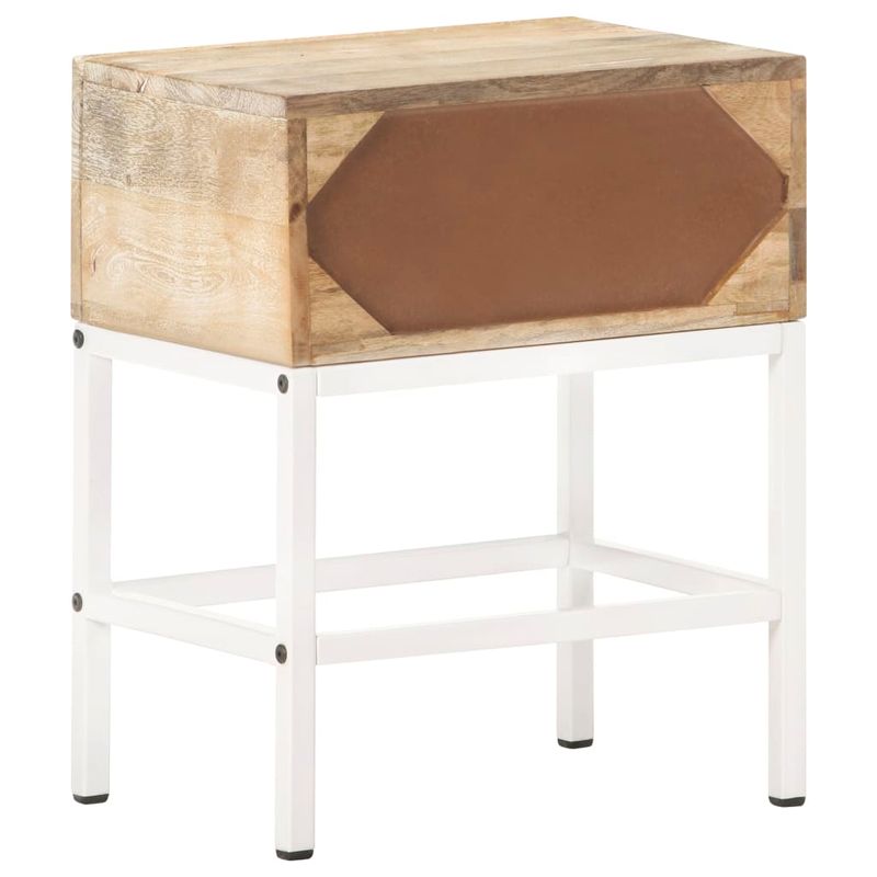 Casa si Gradina - Mobilier - Comode si corpuri - Noptiere - Masa noptiera, 40x30x50 cm, lemn masiv de mango - Infinity.ro