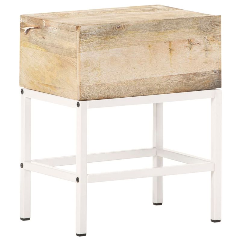 Casa si Gradina - Mobilier - Comode si corpuri - Noptiere - Masa noptiera, 40x30x50 cm, lemn masiv de mango - Infinity.ro