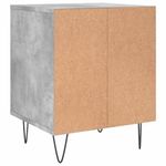 Casa si Gradina - Mobilier - Comode si corpuri - Noptiere - Noptiera, gri beton, 40x35x50 cm, lemn compozit - Infinity.ro