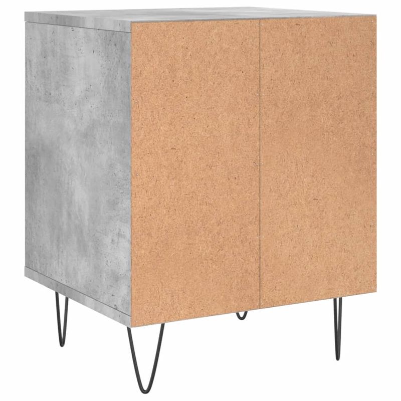 Casa si Gradina - Mobilier - Comode si corpuri - Noptiere - Noptiera, gri beton, 40x35x50 cm, lemn compozit - Infinity.ro