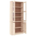 Casa si Gradina - Mobilier - Comode si corpuri - Comode - Vitrine din sticla „ALTA” 77x35x186,5 cm, lemn masiv de pin - Infinity.ro