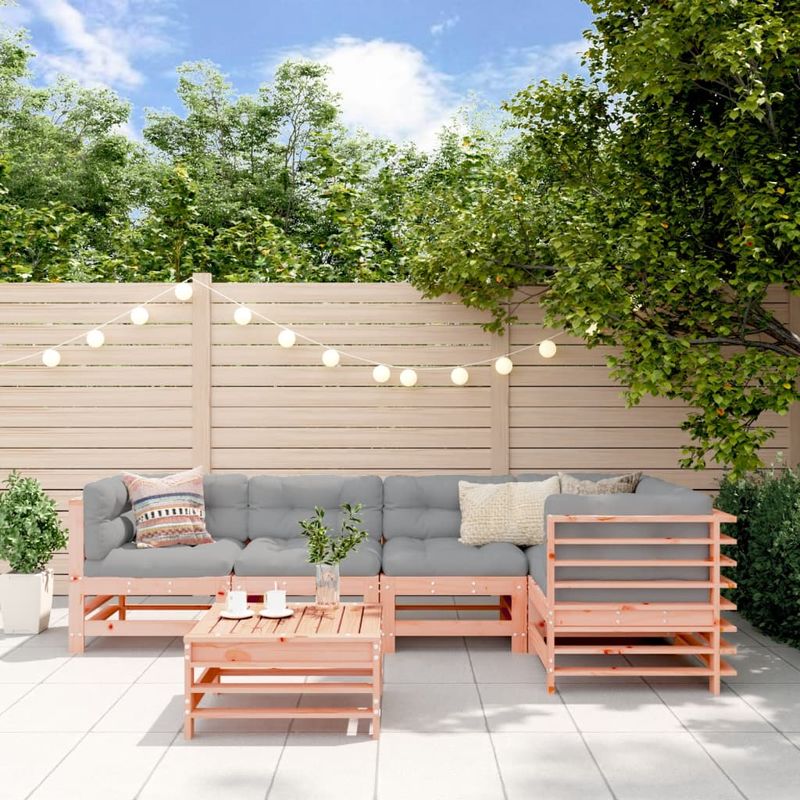 Casa si Gradina - Gradina si terasa - Mobilier exterior - Seturi mobila gradina - Set mobilier relaxare gradina, 6 piese, lemn masiv Douglas - Infinity.ro
