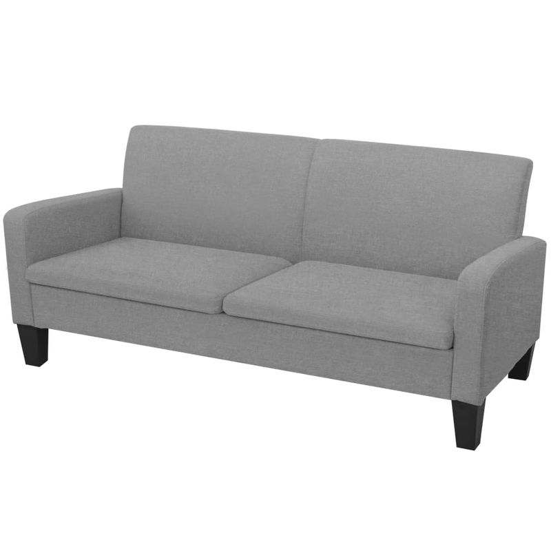 Casa si Gradina - Mobilier - Seturi de mobilier - Seturi living - Set canapele, 2 piese, gri deschis, material textil - Infinity.ro