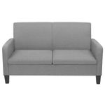 Casa si Gradina - Mobilier - Seturi de mobilier - Seturi living - Set canapele, 2 piese, gri deschis, material textil - Infinity.ro