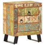 Casa si Gradina - Mobilier - Comode si corpuri - Noptiere - Noptiera, 40 x 30 x 50 cm, lemn masiv reciclat - Infinity.ro