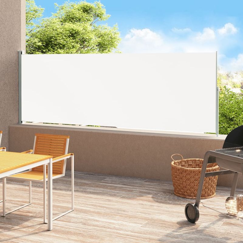 Casa si Gradina - Gradina si terasa - Umbrele si pavilioane - Umbrele - Copertina laterala retractabila de terasa, crem, 220 x 500 cm - Infinity.ro