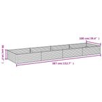 Casa si Gradina - Gradinarit si plante - Plante si ghivece - Ghivece si suporturi - Strat inaltat de gradina, 387x100x36 cm, otel corten - Infinity.ro