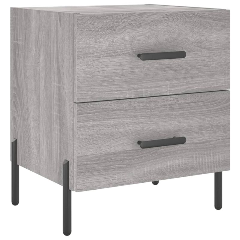 Casa si Gradina - Mobilier - Comode si corpuri - Noptiere - Noptiera, gri sonoma, 40x35x47,5 cm, lemn compozit - Infinity.ro