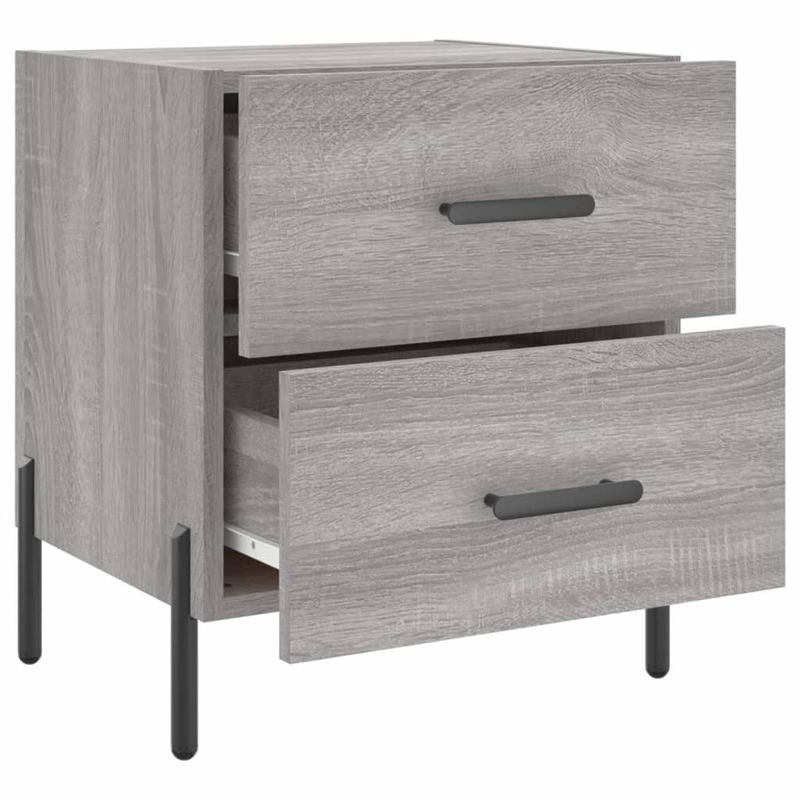 Casa si Gradina - Mobilier - Comode si corpuri - Noptiere - Noptiera, gri sonoma, 40x35x47,5 cm, lemn compozit - Infinity.ro