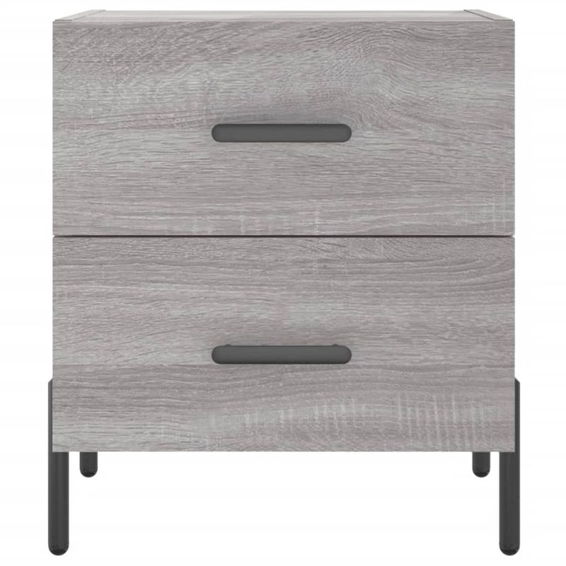 Casa si Gradina - Mobilier - Comode si corpuri - Noptiere - Noptiera, gri sonoma, 40x35x47,5 cm, lemn compozit - Infinity.ro