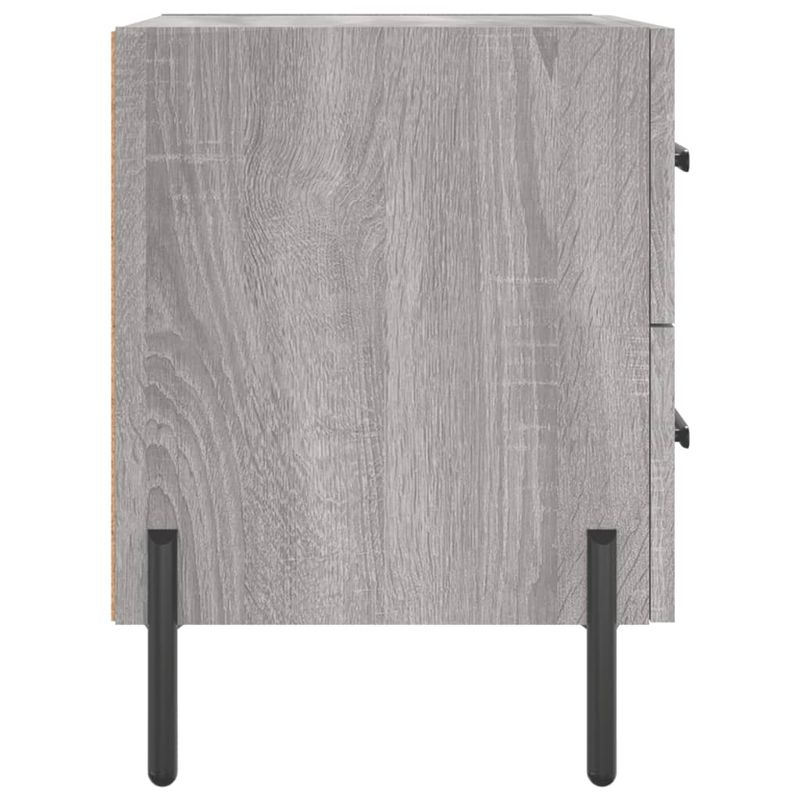 Casa si Gradina - Mobilier - Comode si corpuri - Noptiere - Noptiera, gri sonoma, 40x35x47,5 cm, lemn compozit - Infinity.ro