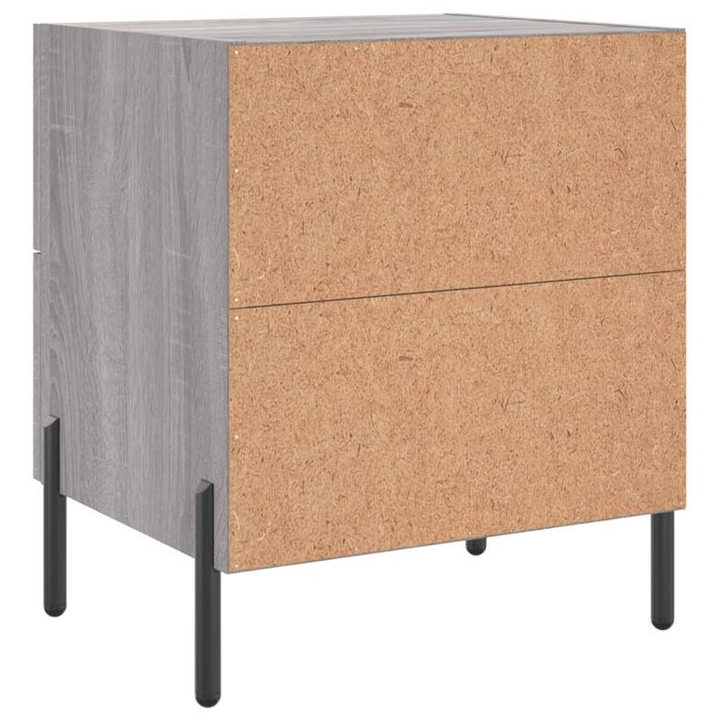 Casa si Gradina - Mobilier - Comode si corpuri - Noptiere - Noptiera, gri sonoma, 40x35x47,5 cm, lemn compozit - Infinity.ro