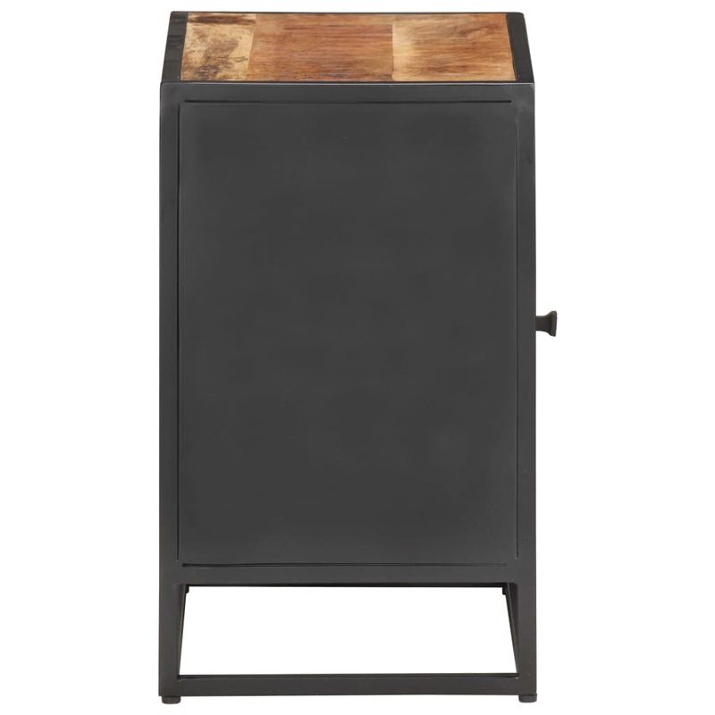 Casa si Gradina - Mobilier - Comode si corpuri - Noptiere - Noptiera, 40x30x50 cm, lemn de mango brut si trestie naturala - Infinity.ro