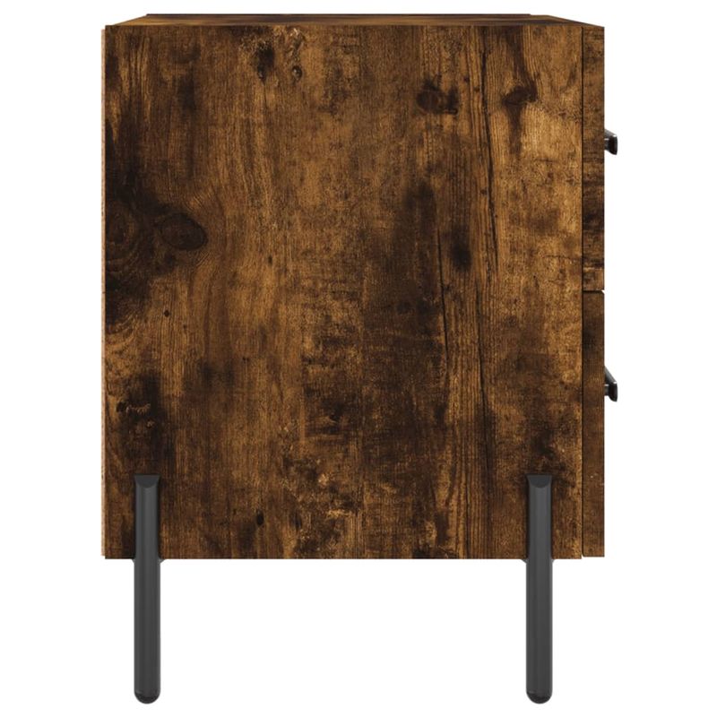 Casa si Gradina - Mobilier - Comode si corpuri - Noptiere - Noptiera, stejar fumuriu, 40x35x47,5 cm, lemn compozit - Infinity.ro