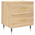 Casa si Gradina - Mobilier - Comode si corpuri - Noptiere - Noptiere, 2 buc., stejar sonoma, 40x35x47,5 cm, lemn compozit - Infinity.ro