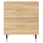 Casa si Gradina - Mobilier - Comode si corpuri - Noptiere - Noptiere, 2 buc., stejar sonoma, 40x35x47,5 cm, lemn compozit - Infinity.ro