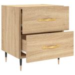 Casa si Gradina - Mobilier - Comode si corpuri - Noptiere - Noptiere, 2 buc., stejar sonoma, 40x35x47,5 cm, lemn compozit - Infinity.ro