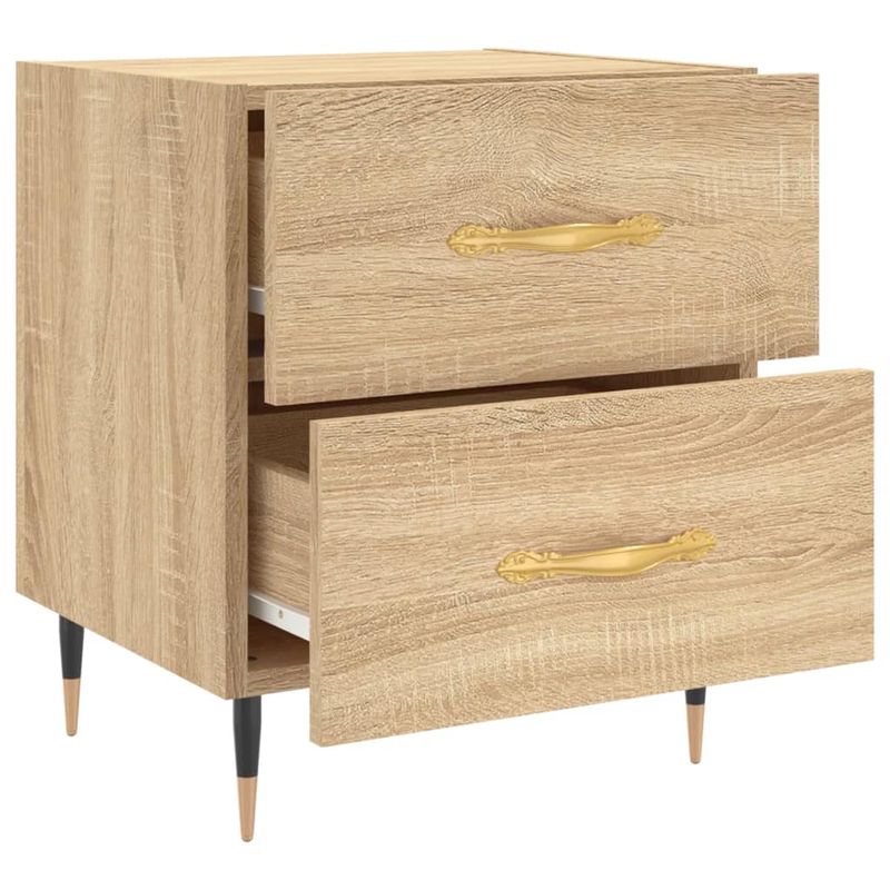 Casa si Gradina - Mobilier - Comode si corpuri - Noptiere - Noptiere, 2 buc., stejar sonoma, 40x35x47,5 cm, lemn compozit - Infinity.ro