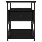 Casa si Gradina - Mobilier - Comode si corpuri - Noptiere - Noptiere, 2 buc., negru, 40x42x55 cm, lemn prelucrat - Infinity.ro