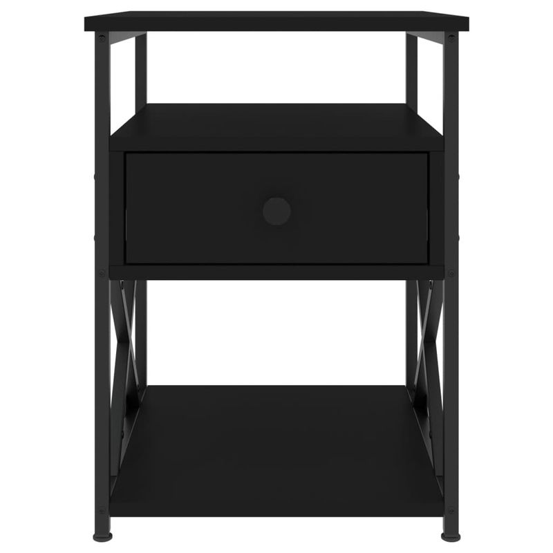 Casa si Gradina - Mobilier - Comode si corpuri - Noptiere - Noptiere, 2 buc., negru, 40x42x55 cm, lemn prelucrat - Infinity.ro