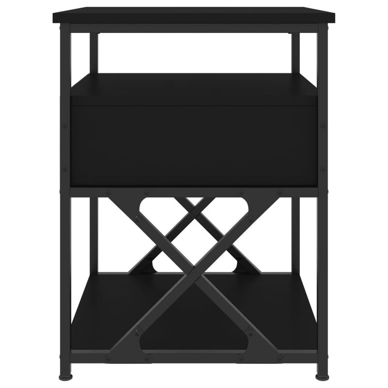 Casa si Gradina - Mobilier - Comode si corpuri - Noptiere - Noptiere, 2 buc., negru, 40x42x55 cm, lemn prelucrat - Infinity.ro