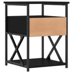 Casa si Gradina - Mobilier - Comode si corpuri - Noptiere - Noptiere, 2 buc., negru, 40x42x55 cm, lemn prelucrat - Infinity.ro