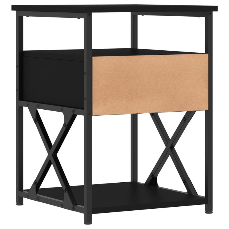 Casa si Gradina - Mobilier - Comode si corpuri - Noptiere - Noptiere, 2 buc., negru, 40x42x55 cm, lemn prelucrat - Infinity.ro
