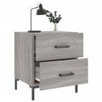 Casa si Gradina - Mobilier - Comode si corpuri - Noptiere - Noptiera, gri sonoma, 40x35x47,5 cm, lemn compozit - Infinity.ro