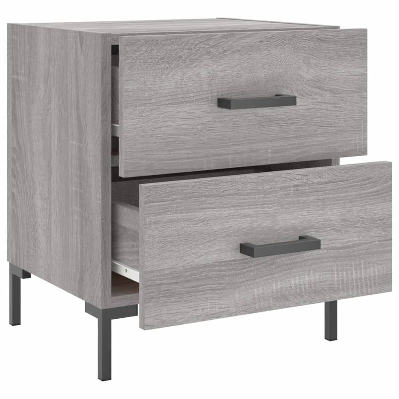 Casa si Gradina - Mobilier - Comode si corpuri - Noptiere - Noptiera, gri sonoma, 40x35x47,5 cm, lemn compozit - Infinity.ro