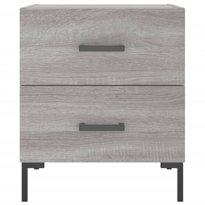 Casa si Gradina - Mobilier - Comode si corpuri - Noptiere - Noptiera, gri sonoma, 40x35x47,5 cm, lemn compozit - Infinity.ro