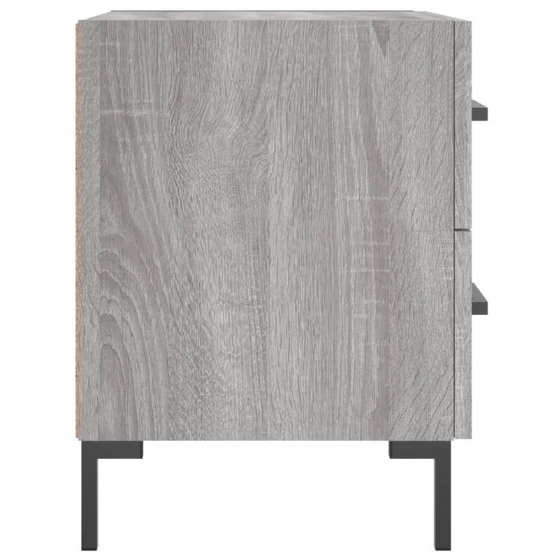 Casa si Gradina - Mobilier - Comode si corpuri - Noptiere - Noptiera, gri sonoma, 40x35x47,5 cm, lemn compozit - Infinity.ro