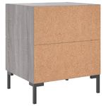 Casa si Gradina - Mobilier - Comode si corpuri - Noptiere - Noptiera, gri sonoma, 40x35x47,5 cm, lemn compozit - Infinity.ro