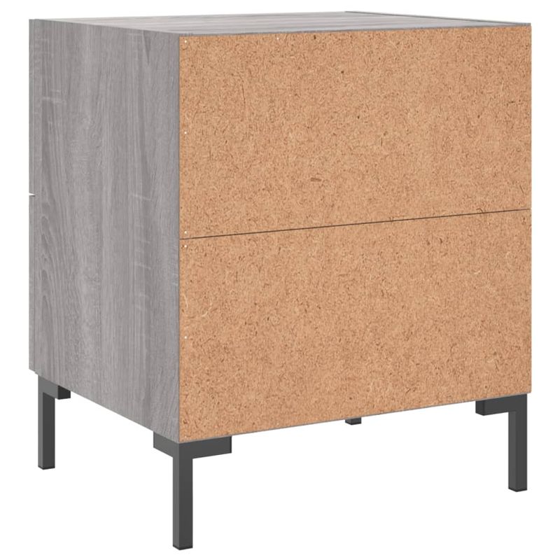 Casa si Gradina - Mobilier - Comode si corpuri - Noptiere - Noptiera, gri sonoma, 40x35x47,5 cm, lemn compozit - Infinity.ro