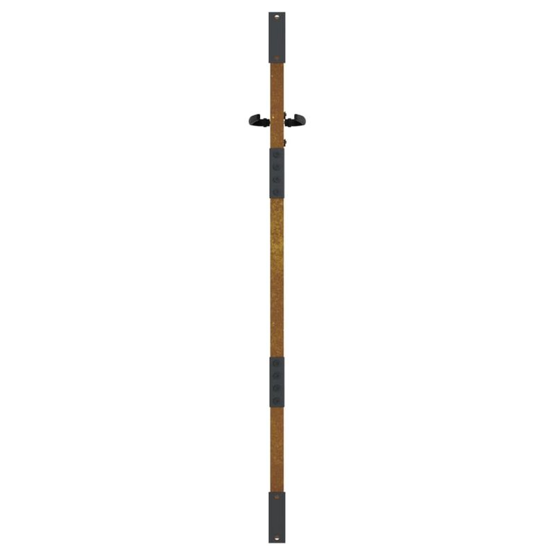 Casa si Gradina - Constructii - Usi interior, exterior si garaj - Usi garaj - Poarta pentru gradina, 85x125 cm, otel corten, model bambus - Infinity.ro