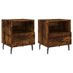 Casa si Gradina - Mobilier - Comode si corpuri - Noptiere - Noptiere, 2 buc., stejar fumuriu, 40x35x47,5 cm, lemn compozit - Infinity.ro