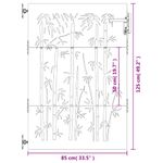 Casa si Gradina - Constructii - Usi interior, exterior si garaj - Usi garaj - Poarta pentru gradina, 85x125 cm, otel corten, model bambus - Infinity.ro