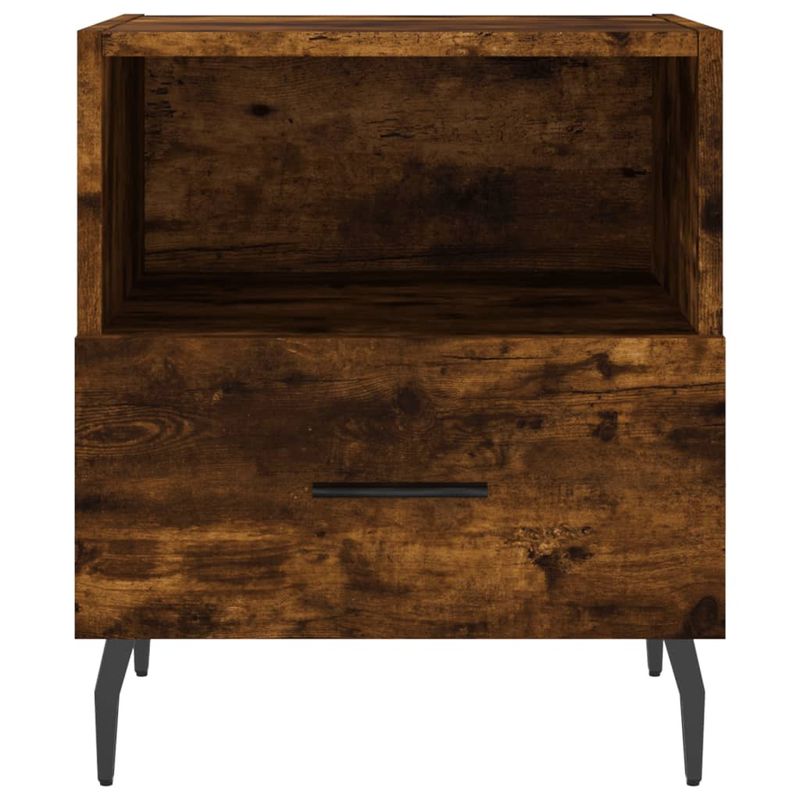 Casa si Gradina - Mobilier - Comode si corpuri - Noptiere - Noptiere, 2 buc., stejar fumuriu, 40x35x47,5 cm, lemn compozit - Infinity.ro