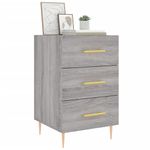 Casa si Gradina - Mobilier - Comode si corpuri - Noptiere - Noptiera, gri sonoma, 40x40x66 cm, lemn compozit - Infinity.ro