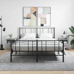 Casa si Gradina - Mobilier - Comode si corpuri - Noptiere - Noptiere, 2 buc., gri beton, 40x35x47,5 cm, lemn compozit - Infinity.ro