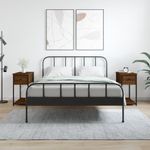 Casa si Gradina - Mobilier - Comode si corpuri - Noptiere - Noptiere, 2 buc., stejar maro, 30x60x60 cm, lemn prelucrat - Infinity.ro