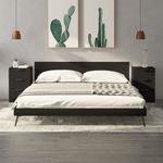 Casa si Gradina - Mobilier - Comode si corpuri - Noptiere - Noptiere, 2 buc., Negru, 40x36x65 cm - Infinity.ro