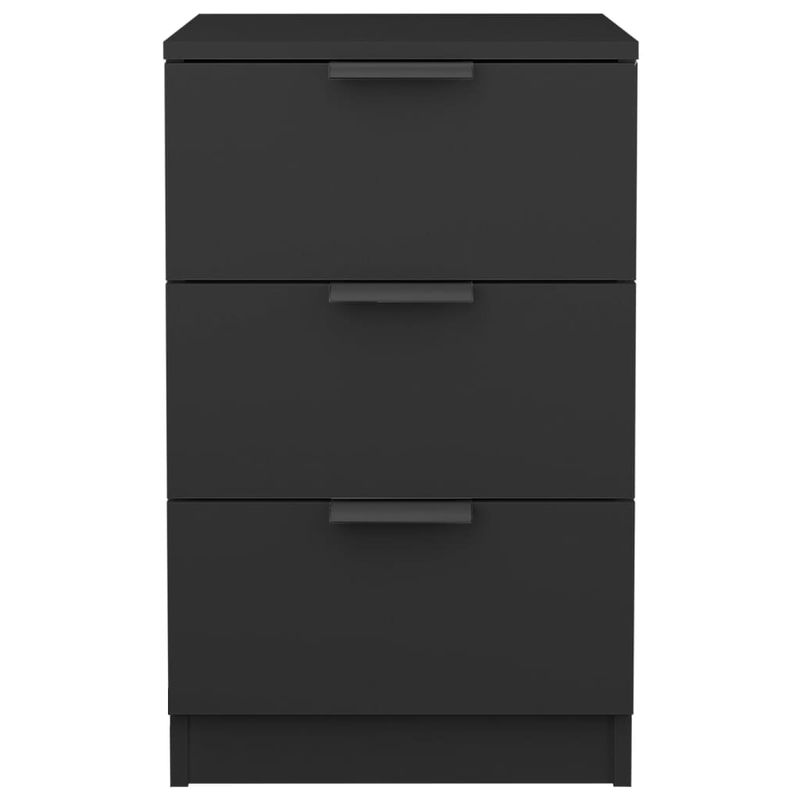 Casa si Gradina - Mobilier - Comode si corpuri - Noptiere - Noptiere, 2 buc., Negru, 40x36x65 cm - Infinity.ro