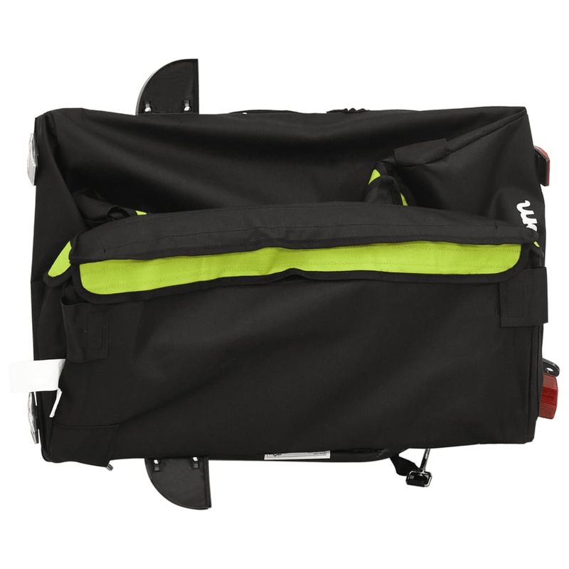 Sport si Outdoor - Ciclism - Accesorii pentru biciclete - Remorci biciclete - Remorca pentru biciclete, negru și verde, 30 kg, fier, mărime 120x54x44 cm - Infinity.ro