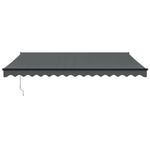 Casa si Gradina - Gradina si terasa - Umbrele si pavilioane - Umbrele - Copertina retractabila automata, antracit (cadru antracit), 4,5x3 m - Infinity.ro